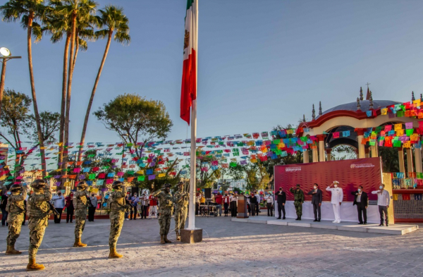 Encabeza Alcalde primera ceremonia de honores de la administraci&oacute;n 2021-2024