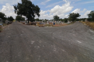 Trabaja municipio en limpieza de pante&oacute;n de la Santa Cruz