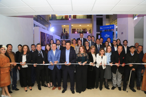Inauguran Gobernador y Presidenta del DIF la exposici&oacute;n colectiva: El Color de Tamaulipas