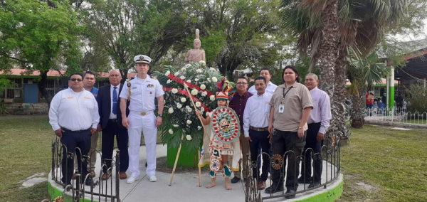 Conmemoran el 499 aniversario luctuoso de Cuauht&eacute;moc, &uacute;ltimo emperador azteca