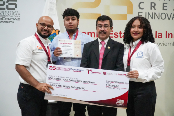 Estudiantes de la UAT destacan en el certamen estatal de creatividad e innovaci&oacute;n