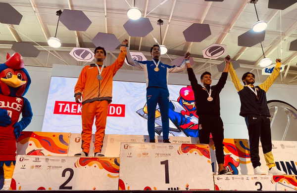 Da &ldquo;Nacho&rdquo; P&eacute;rez plata en TKD para la UAT