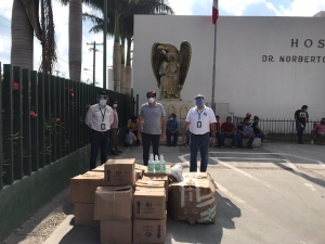 Suministra Mario L&oacute;pez m&aacute;s material de seguridad e higiene a hospitales de Matamoros
