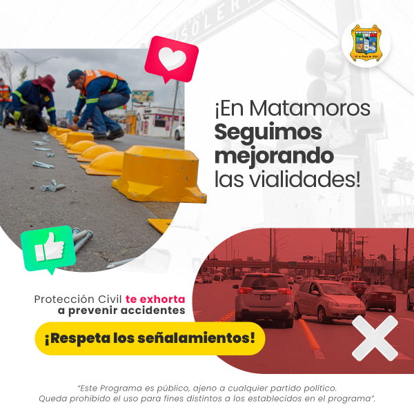 Necesario respetar señalamientos viales