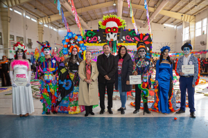 Con monumental tapete y altar de muertos, participa prepa &ldquo;Ricardo Flores Mag&oacute;n&rdquo; en Festival de la Huesuda 2023