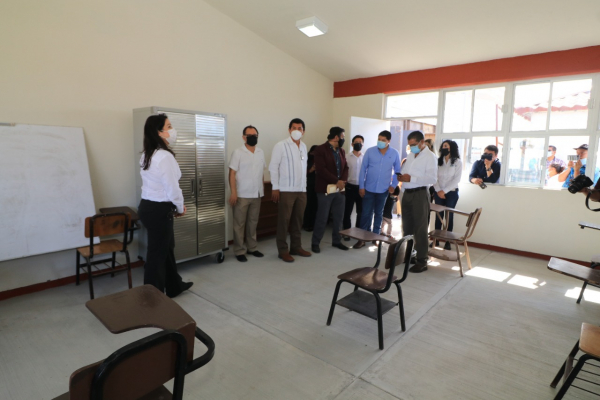 Avanza Gobierno de Matamoros en construcci&oacute;n de aulas, techumbres y bardas en planteles educativos