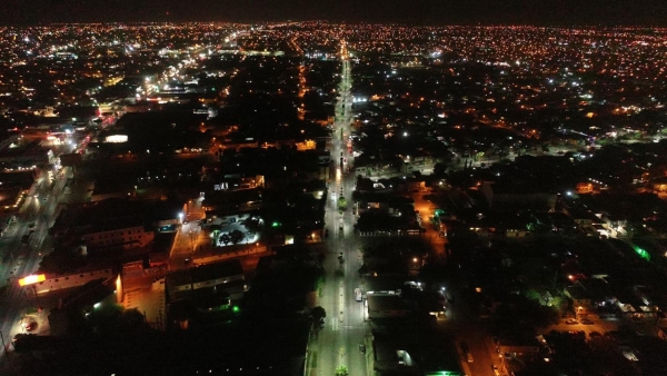 Transforma modernizaci&oacute;n de alumbrado p&uacute;blico avenidas principales de Matamoros