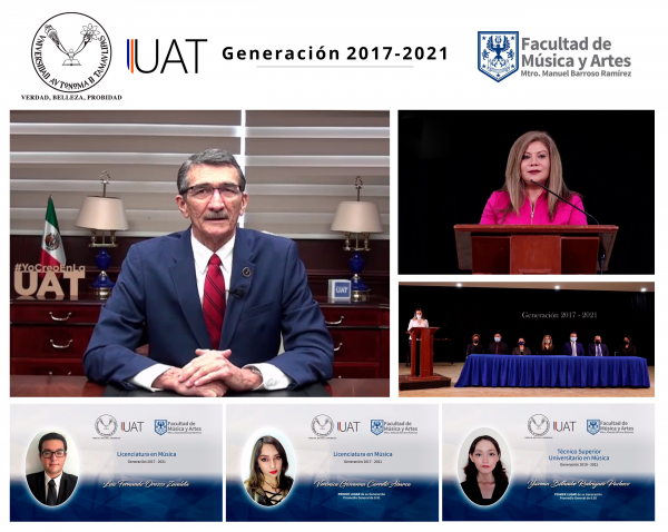 La Facultad de M&uacute;sica de la UAT entrega la generaci&oacute;n 2016-2020