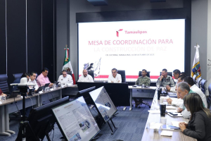 Instruye Am&eacute;rico Villarreal a mantener vigilancia permanente en zona conurbada ante crecida del P&aacute;nuco