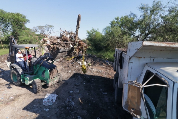 Intensifica Gobierno de Matamoros trabajos para eliminar a&ntilde;ejos basureros clandestinos