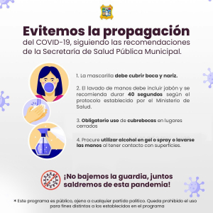 Evitemos la propagaci&oacute;n del COVID-19