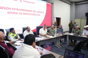Ordena gobernador Am&eacute;rico Villarreal reforzar acciones preventivas ante tormenta Barry; se esperan fuer-tes lluvias