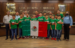 Abandera Alcalde Mario L&oacute;pez a Selecci&oacute;n Mexicana de Beisbol  Infantil; rumbo a Williamsport, Pennsylvania