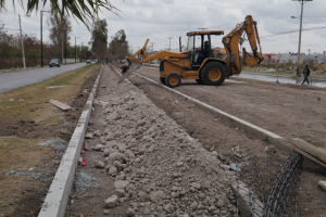 Activa Gobierno de Matamoros construcci&oacute;n de ciclov&iacute;a y vitapista en el Parque Lineal Cantinflas