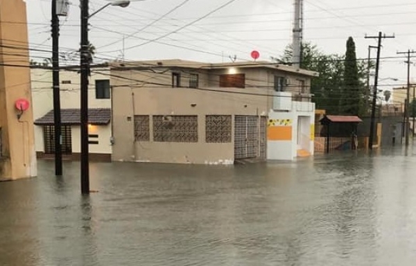 Hurac&aacute;n Hanna deja inundaciones  en partes bajas de Matamoros