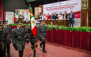 Participan autoridades municipales en ceremonia de Graduaci&oacute;n y Entrega de T&iacute;tulos del ITM
