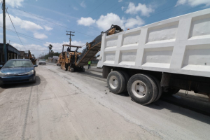 Acciones que realiza Gobierno de Matamoros en calle Fidencio Trejo benefician a cientos de familias