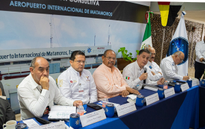Preside Alcalde Dr. Rub&eacute;n Sauceda, sesi&oacute;n de Comisi&oacute;n Consultiva del Aeropuerto Internacional de Matamoros