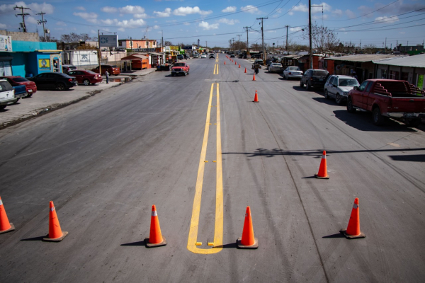 Concluye Gobierno de Matamoros primera etapa de la avenida Diego Rivera