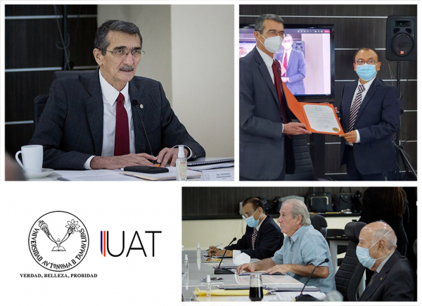 Rector de la UAT rinde informe financiero al Patronato Universitario
