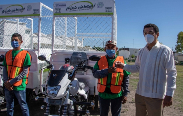 Fortalece Gobierno de Matamoros equipo de Limpieza P&uacute;blica y PC