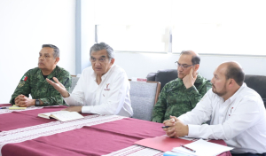 Se trabaja para garantizar la paz dice Gobernador a empresarios y medios de comunicaci&oacute;n en Matamoros