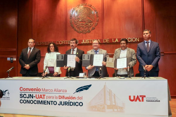 UAT y SCJN firman alianza para la difusi&oacute;n del conocimiento jur&iacute;dico