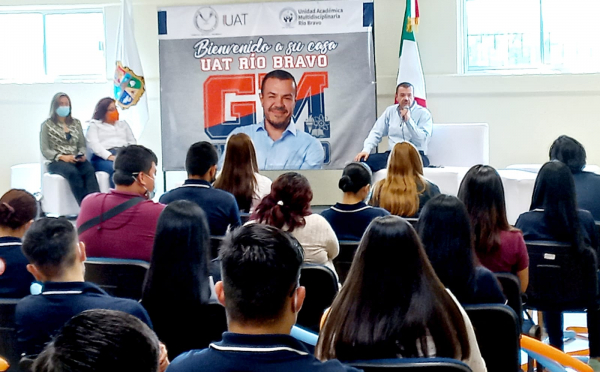 Rector electo de la UAT visita a universitarios de Reynosa y R&iacute;o Bravo