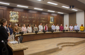 R. Ayuntamiento de Matamoros rinde homenaje a madre de 8vo. Regidor; guardan minuto de silencio