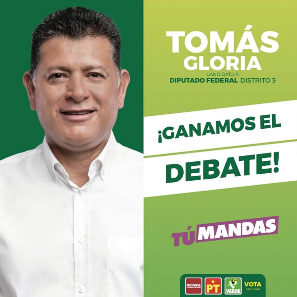 Ganamos el debate y ganamos unos puntos m&aacute;s en la intenci&oacute;n del voto&rdquo;; Tom&aacute;s Gloria Requena