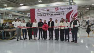 Suprajit anuncia inversi&oacute;n en presencia del gobernador, el alcalde de Matamoros y el SJOIIM