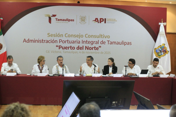 Reafirma Am&eacute;rico Villarreal apoyo al Puerto del Norte; ser&aacute; Tamaulipas principal frontera mar&iacute;tima del pa&iacute;s