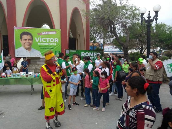 En el marco del d&iacute;a del ni&ntilde;o los candidatos del Partido Verde Ecologista de M&eacute;xico festejaron a los ni&ntilde;os en su d&iacute;a