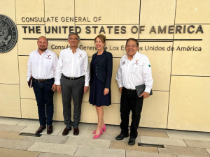 El gobernador y la c&oacute;nsul de Matamoros trabajan para evitar caos migratorio