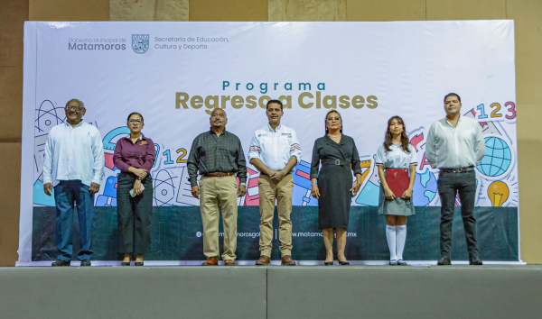 Entrega Gobierno de Matamoros m&aacute;s apoyos a la educaci&oacute;n a trav&eacute;s del programa &ldquo;Regreso a Clases&rdquo;